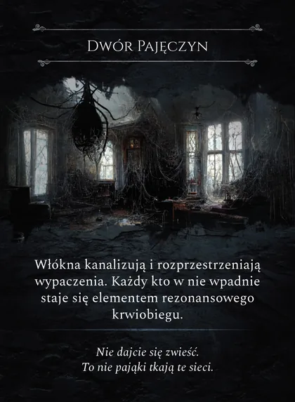 Karta Spotkania „Dwór Pajęczyn”.