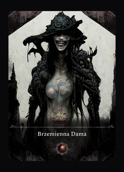 Karta „Brzemienna Dama”.